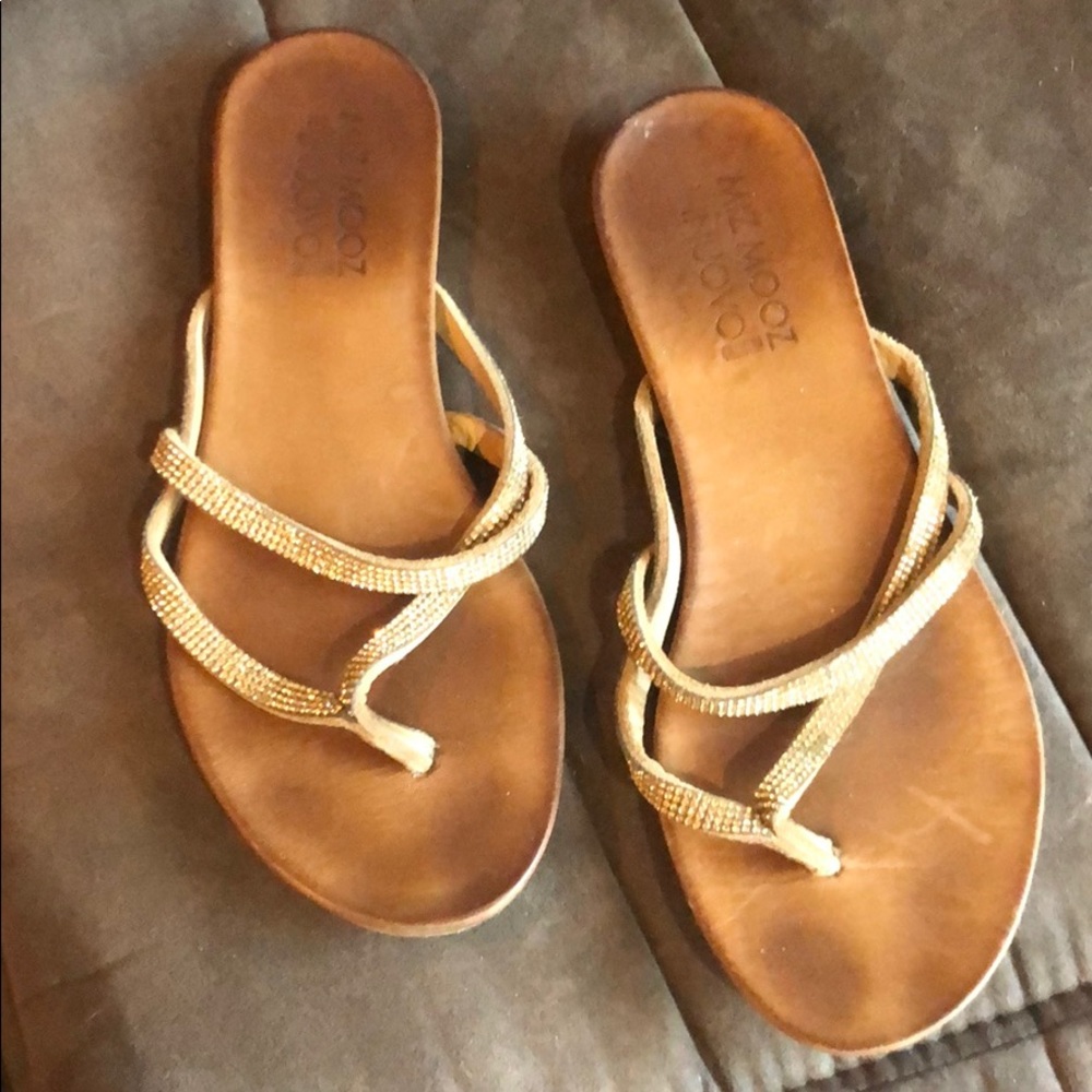 miz mooz rhinestone strap sandal